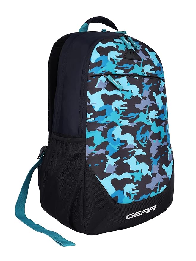 Gear Ranger Camo2 30L Backpack with Rain Cover (Blue) - Image 2