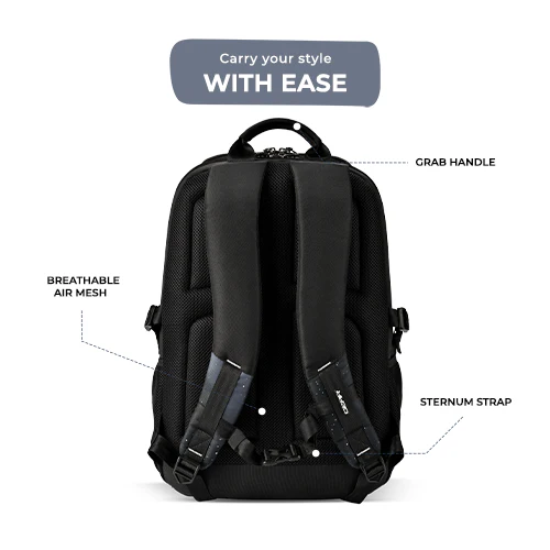 Art Astronaut Backpack 19 Inch (Black-Grey) - Image 6