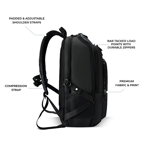 Art Astronaut Backpack 19 Inch (Black-White) - Image 8