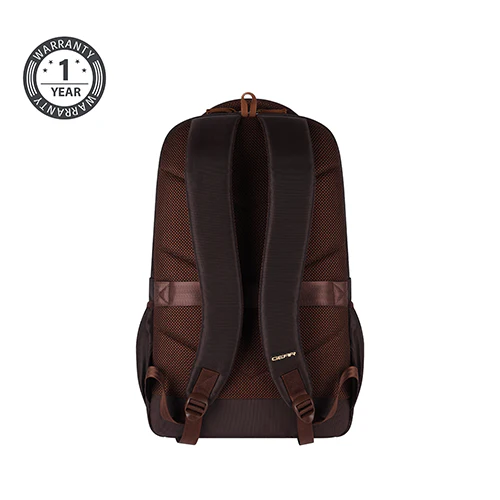 Gear Aspire 3 19"/35L Faux Leather Large Water Resistant Laptop Backpack | Casual Backpack | Daypack | Travel Backpack | College Bag For Men/Women(Brown-Brown) - Image 5