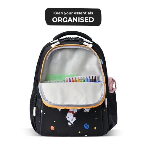 Floating Astronaut Backpack 15 Inch (Black-Yellow) - Image 5