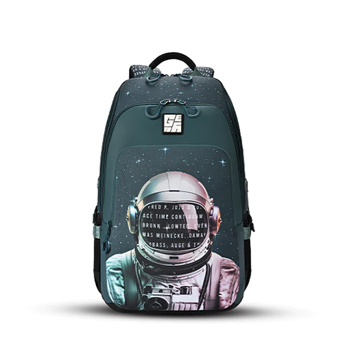Cosmonaut Backpack 17 Inch (Green-White)