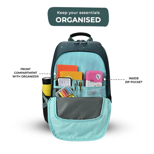 Cosmonaut Backpack 17 Inch (Green-White) - Image 3