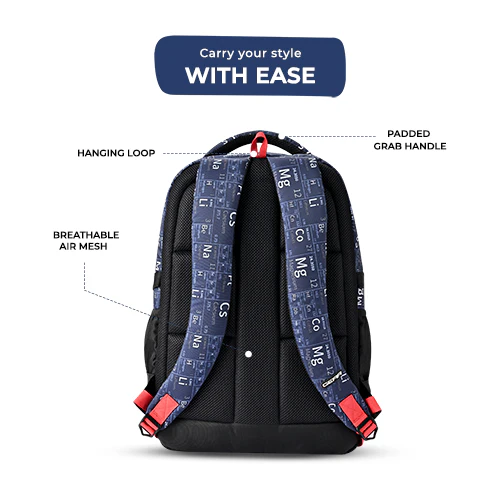 Educator Backpack 17 Inch (Navy-Red) - Image 6