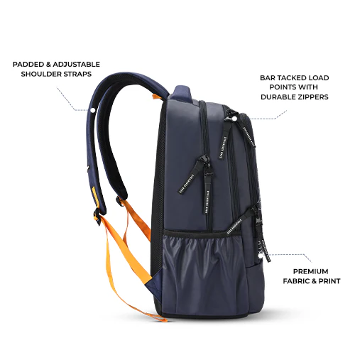 Fiction 1 Backpack 19 Inch (Navy-Yellow) - Image 7