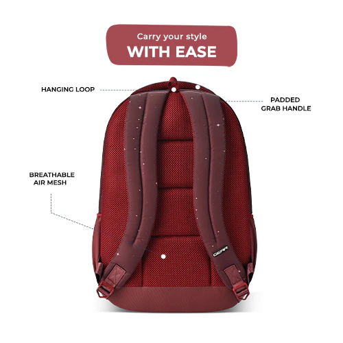 Fiction 2 Backpack 17 Inch (Maroon-Orange) - Image 5