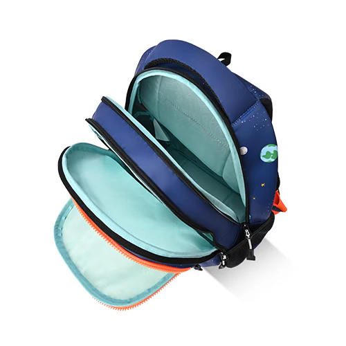 Floating Astronaut Backpack 15 Inch (Navy-Orange) - Image 6