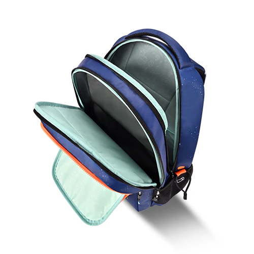 Floating Astronaut Backpack 17 Inch (Navy-Orange) - Image 6
