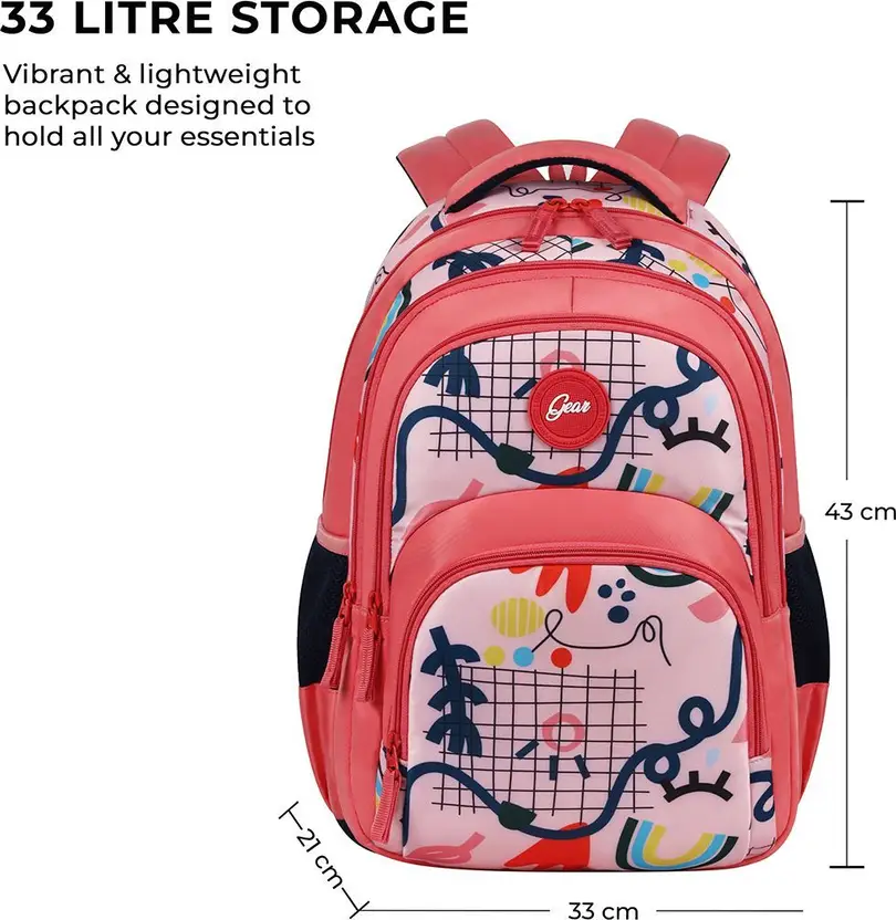 Diva Backpack 17″ Girls (Pink) - Image 4
