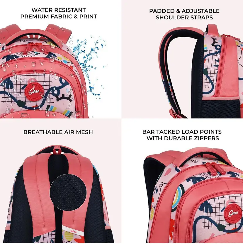 Diva Backpack 17″ Girls (Pink) - Image 9