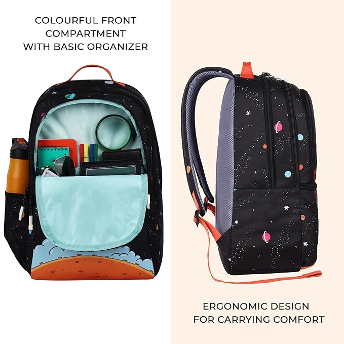 Galaxy Backpack 19″ Boys (Black Blue) - Image 9