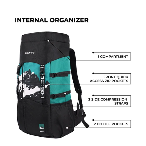 Gear Alphamount 3 50L (Green Black) - Image 4