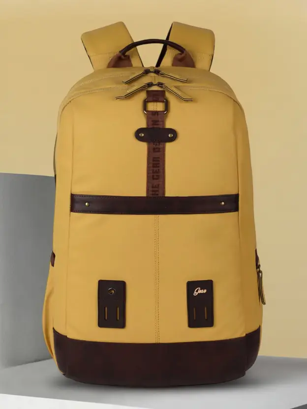 Gear Classic Anti Theft Faux Leather 31L (Yellow-Brown) - Image 2