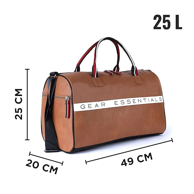 Gear Essentials 27L Duffel (Tan-Black) - Image 4