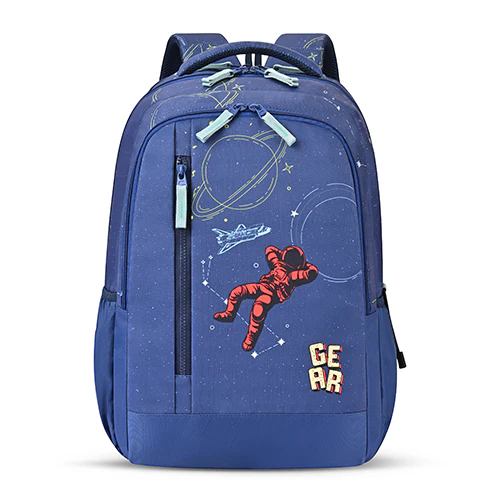 Gear Lost In Space 19"/37L Large Water Resistant School Bag | Casual Backpack | Daypack | Travel Backpack | Kids Bag for Boys/Girls (Navy - Mint)