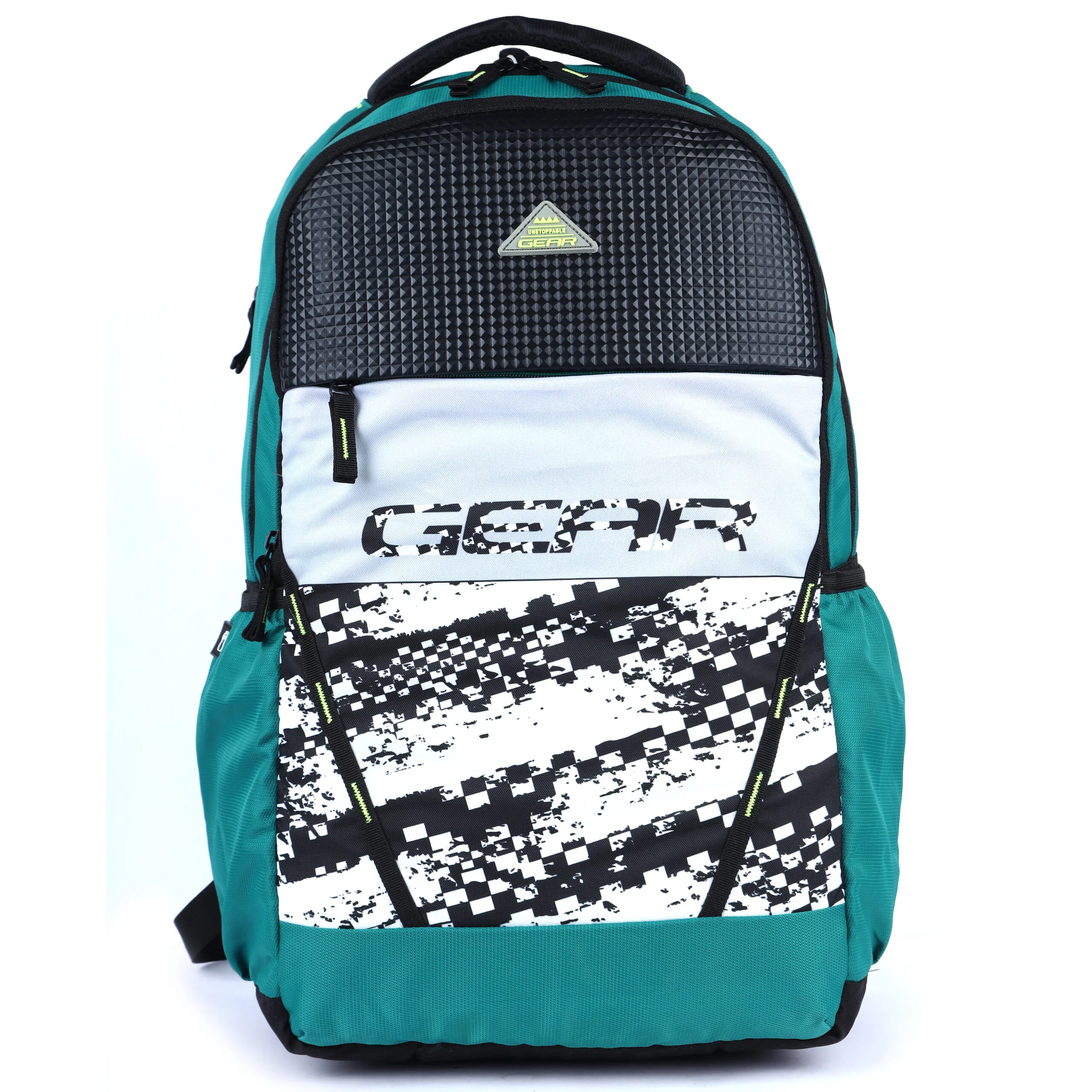 Gear School 04 38L School/College Backpack (Green-Black)