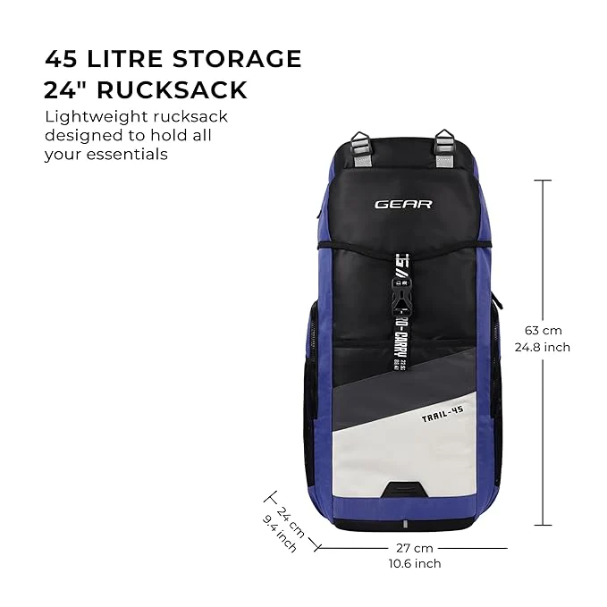 Gear Trail 2 45L (Blue Black) - Image 6