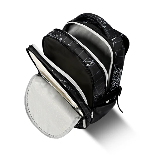 Globe Trotter Backpack 19 Inch (Black-Grey) - Image 5