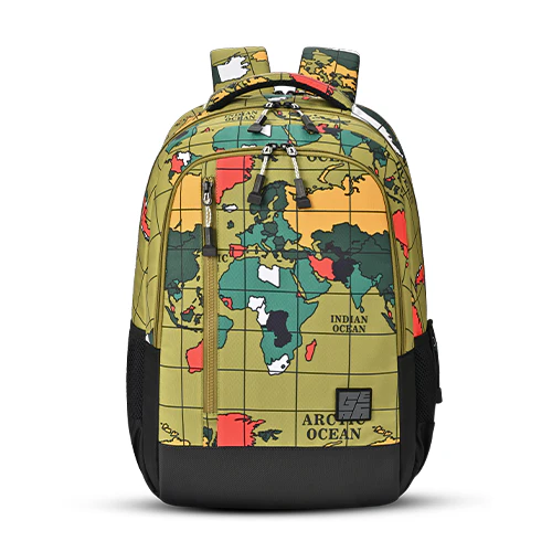 Grid Backpack 17 Inch (Green-Black) - Image 4