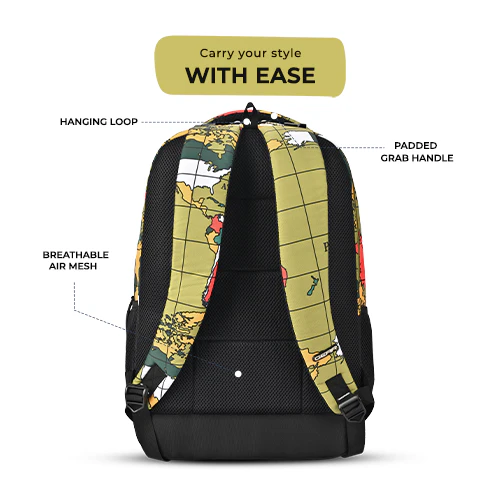 Grid Backpack 19 Inch (Green-Black) - Image 7