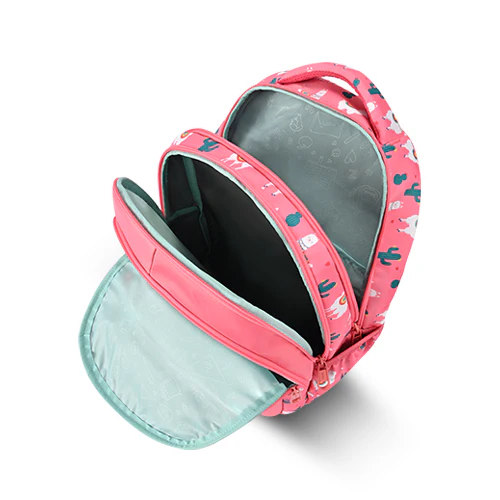 Llama Backpack 17 Inch (Pink-Green) - Image 6