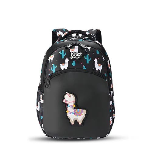 Llama Backpack 15 Inch (Black-Pink)