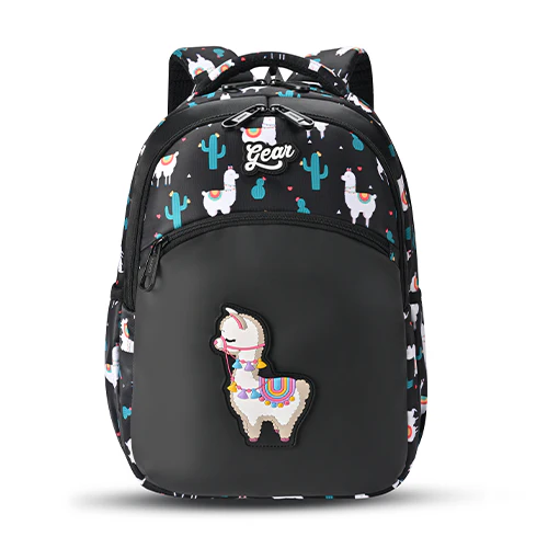 Llama Backpack 15 Inch (Black-Pink) - Image 8