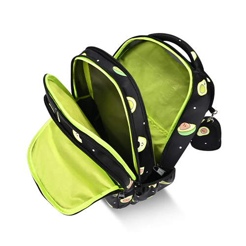 Avocado Backpack 15 Inch (Black-Green) - Image 5