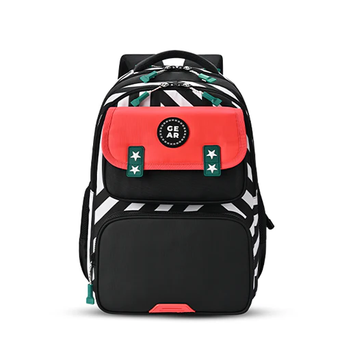 Play Block Backpack 17 Inch (Pink-Black)