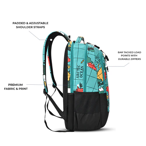 Grid Backpack 17 Inch (Blue-Black) - Image 8