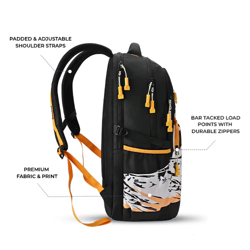 Terrain Backpack 19 Inch (Black-Yellow) - Image 6