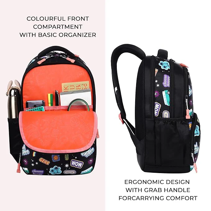 Wow Backpack 17″ Girls (Black) - Image 5